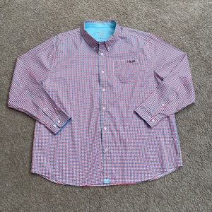 HUK Performance Long Sleeve Button Down Size XXL